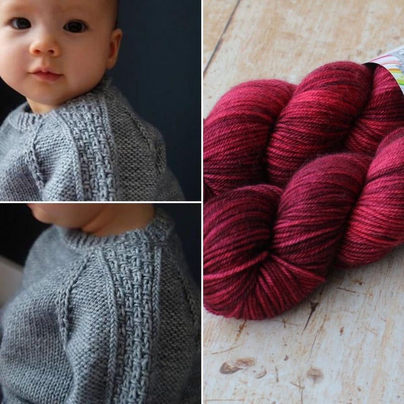 Sagano Baby Sweater Kit | Townhouse Yarns - This is Knit