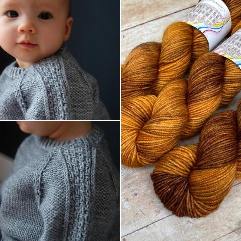 Sagano Baby Sweater Kit | Townhouse Yarns - This is Knit