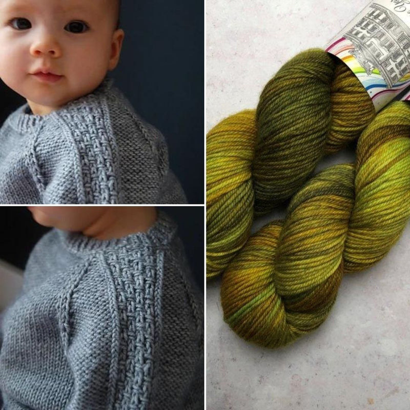 Sagano Baby Sweater Kit | Townhouse Yarns - This is Knit