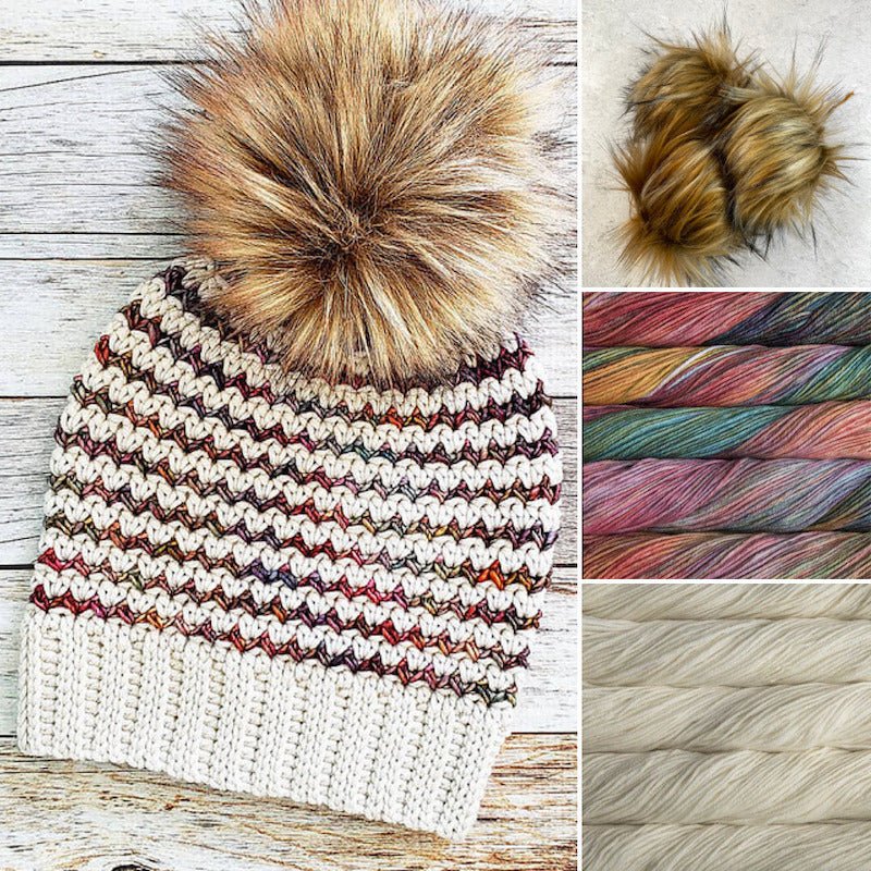 Timber Ridge Crochet Beanie Kit | Malabrigo - This is Knit