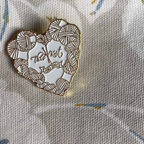 Woollinn Enamel Pin - This is Knit